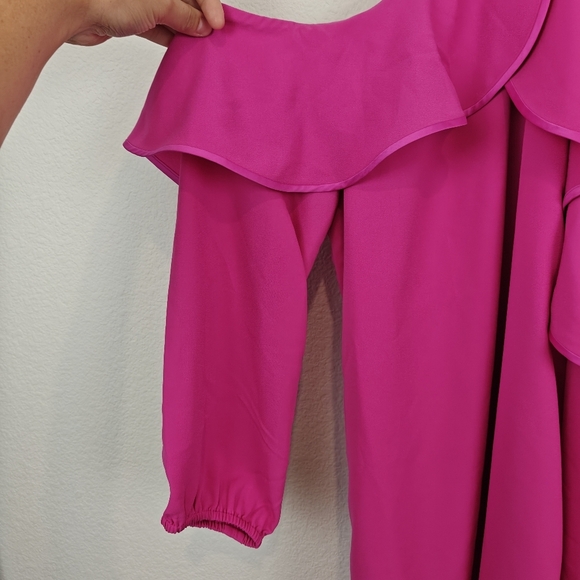 Lilly Pulitzer Abrielle Mini Dress Sunny Shoulder In Berry Sangri, Pink $228 NWT - Picture 9 of 13